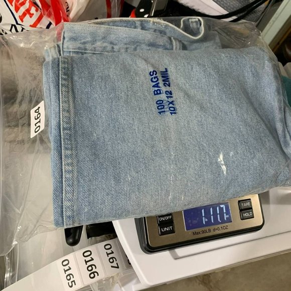 Wrangler 38x30 Straight Fit Faded Mid Rise Light Blue Jeans Pants Denim Mens - Picture 12 of 12